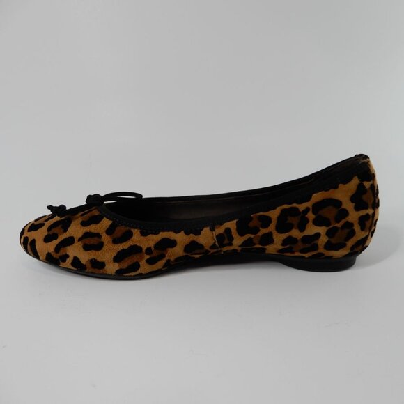 PAUL GREEN Ursula Ballet Flats Size US 6 Sisal Leopard Velvet Bow NEW $398 - Picture 10 of 14
